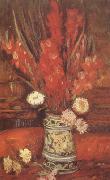 Vincent Van Gogh Vase with Red Gladioli (nn04) Spain oil painting reproduction